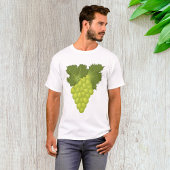 Green Grapes Vine Leaves Fresh Fruit T-shirt