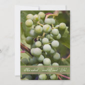 Green Grapes Vineyard Engagement Party Kaart (Voorkant)