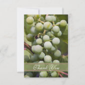 Green Grapes Vineyard Hartelijk dank Bedankkaart (Voorkant)
