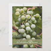 Green Grapes Vineyard Wedding Rehearsal Dinner Kaart (Voorkant)