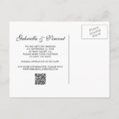 Green Grapes Vineyard Wedding Save the Date Aankondigingskaart (Achterkant)