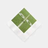 Green Grass 50 Yard Line Football Field Servet (Hoek)