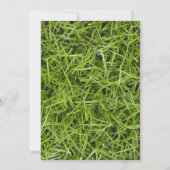 Green Grass Backyard Summer Wedding Kaart (Achterkant)
