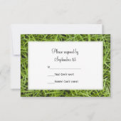 Green Grass Backyard Wedding RSVP (Voorkant)