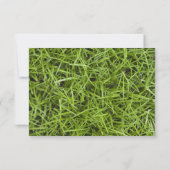 Green Grass Backyard Wedding RSVP Kaartje (Achterkant)