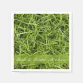 Green Grass Backyard Wedding Servetten (Voorkant)