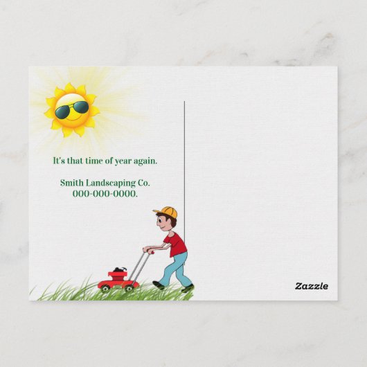 Green Grass Briefkaart (Achterkant)