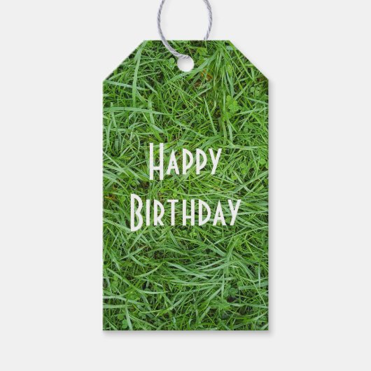 Green Grass Cadeaulabel (Voorkant)