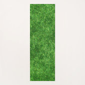 Green Grass Field Fitness Moderne Natuur Sjabloon Yogamat (Voorkant)