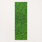 Green Grass Field Trendy Sjabloon Natuur Fitness Yogamat (Voorkant)