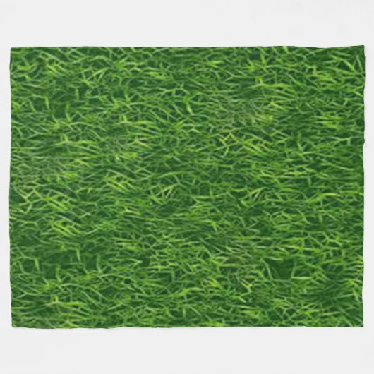 GREEN GRASS FLEECE BLANKET (Voorkant (Horizontaal))