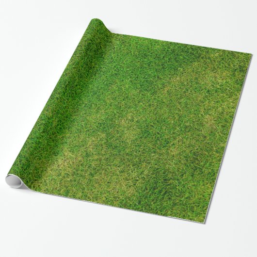 Green Grass Foto Cadeaupapier (Uitgerold)