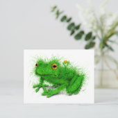 Green Grass Frog Art Briefkaart (Staand voorkant)