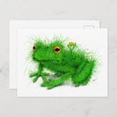 Green Grass Frog Art Briefkaart (Voorkant / Achterkant)
