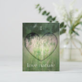 Green Grass Heart Briefkaart (Staand voorkant)