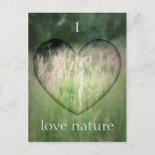 Green Grass Heart Briefkaart (Voorkant)