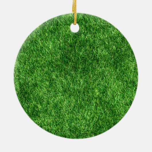 Green Grass Keramisch Ornament (Achterkant)