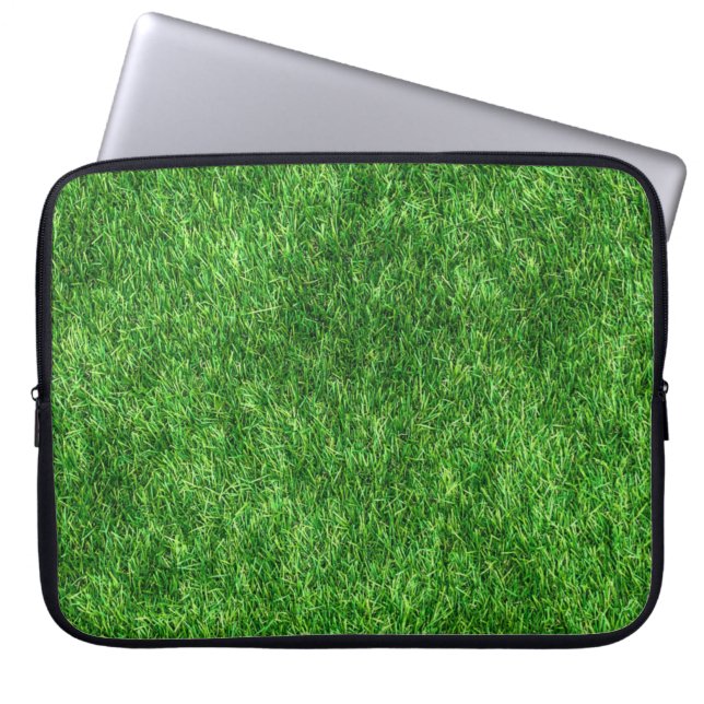 Green Grass Laptop Sleeve (Voorkant)