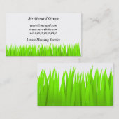 Green Grass, Lawn Mowing Service Visitekaartje (Voorkant / Achterkant)
