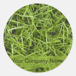 Green Grass Lawn Service Ronde Sticker