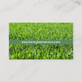 Green Grass Lawn Service Visitekaartje (Achterkant)