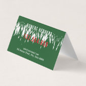 Green Grass Mowing Yarn Care Gardenin Visitekaartje (Achterkant)