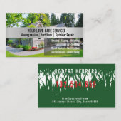 Green Grass Mowing Yarn Care Gardenin Visitekaartje (Voorkant / Achterkant)