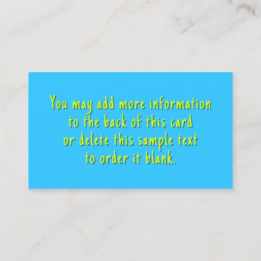 Green Grass Natuur thema Visitekaartjes (Achterkant)