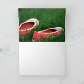 Green Grass Red Polka Dot toont foto's Kaart (Binnen)