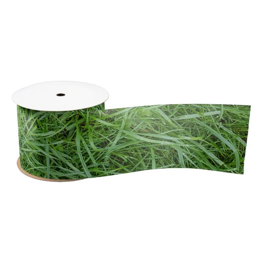 Green Grass Satijnen Lint (Spoel)