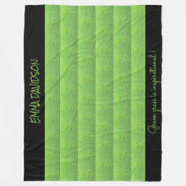 Green Grass Schattige stijlvol en elegant Fleece Deken