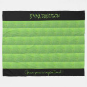 Green Grass Schattige stijlvol en elegant Fleece Deken (Voorkant (Horizontaal))