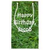Green Grass Sod Verjaardag Klein Cadeauzakje (Voorkant)
