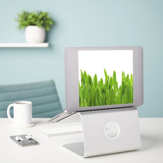 Green Grass Sticker (Laptop op bureau)
