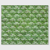 Green Grass Vaderdag Cadeaupapier (Vlak)