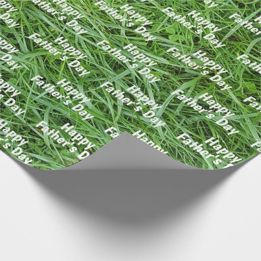 Green Grass Vaderdag Cadeaupapier (Hoek)