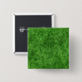 Green Grass Vierkante Button 5,1 Cm (Voorkant /achterkant)