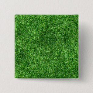 Green Grass Vierkante Button 5,1 Cm