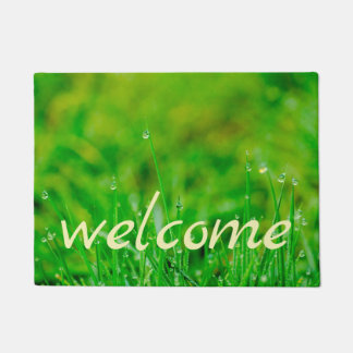 Green Grass Welcome Mat