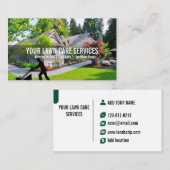 Green Grass Yard Lawn Care Mowing Landscaping Visitekaartje (Voorkant / Achterkant)