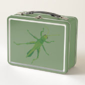 Green Grasshopper Insect Lunch Boxes (Voorkant)