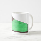 Green Grasshopping Pie Slice St. Patrick's Day Foo Koffiemok (Voorkant rechts)