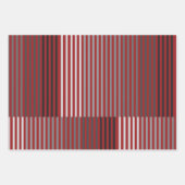 Green, Gray, Black, White Stripes Inpakpapier Vel (Voorkant 2)