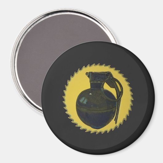 Green Grenade Magneet (Voorkant / Achterkant)