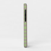Green Grey Gingham Personalized Case-Mate iPhone Case (Achterkant/links)