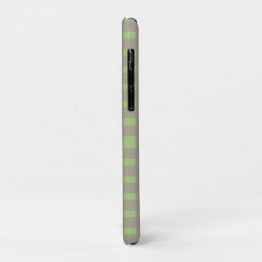 Green Grey Gingham Personalized Case-Mate iPhone Case (Achterkant/links)