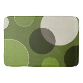 Green Grey Polka Dot Abstract Badmat (Voorkant)
