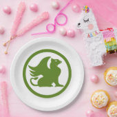 Green Griffin Papieren Bordje (Feest)