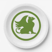 Green Griffin Papieren Bordje (Voorkant)
