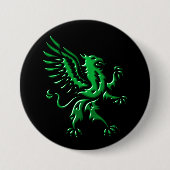 Green Griffin Rampant Button (Voorkant)
